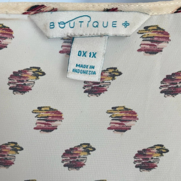 Boutique Kimono Duster | Lightweight Open Front Cardigan OX 1X Floral Print - Picture 4 of 11